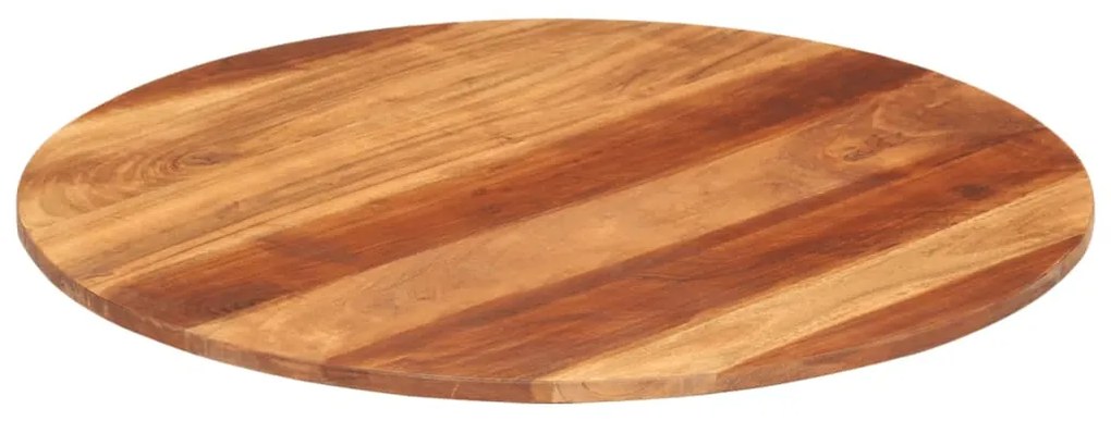 285970 vidaXL Плот за маса, акациево дърво масив, кръгъл, 15-16 мм, 70 cм