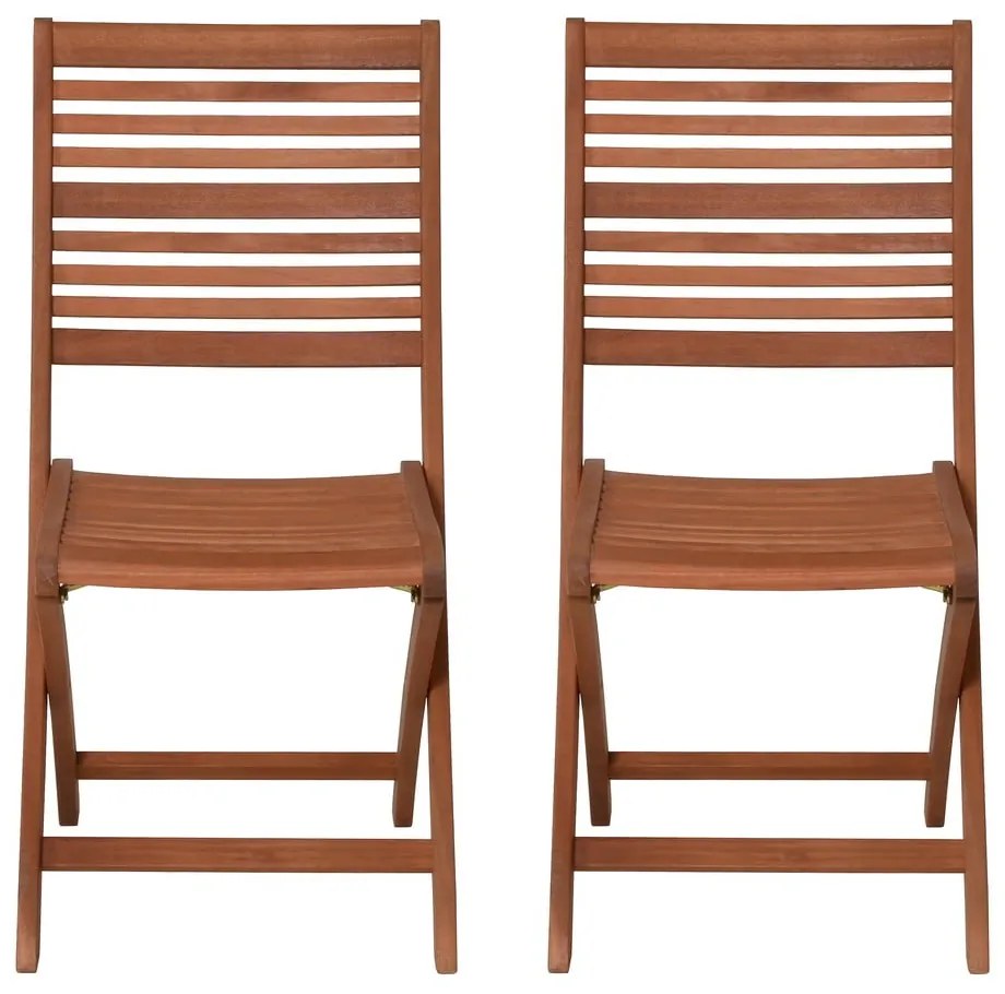 Градински столове в комплект от 2 бр. от масивно дърво в естествен цвят Savannah – Garden Pleasure