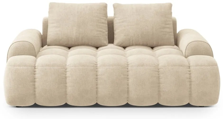 Бежов кадифен диван 175 cm Linz – Cosmopolitan Design