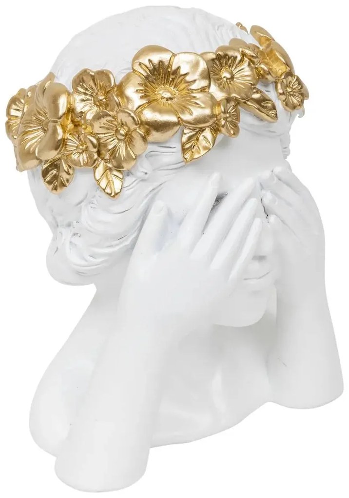 Декоративна фигура atmosphera Wild Romance, Смола, Бял, 22 cm