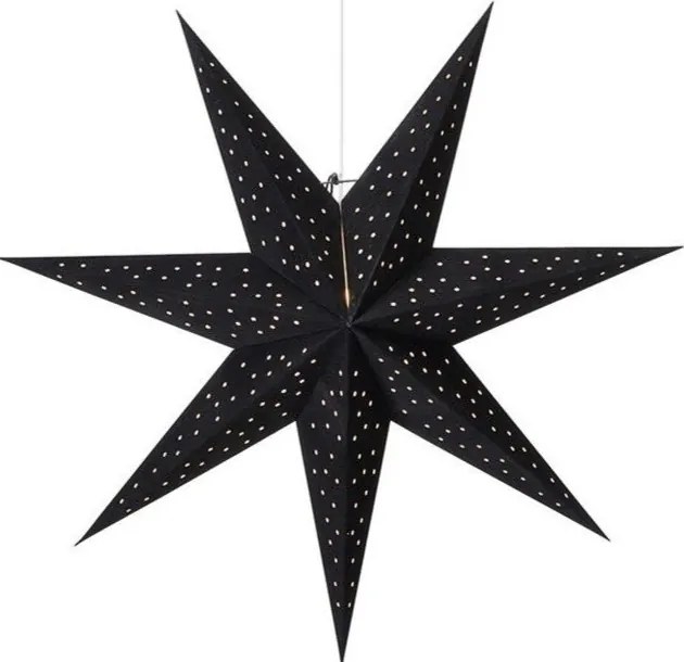 Черна висяща коледна светлинна украса Clara – Markslöjd