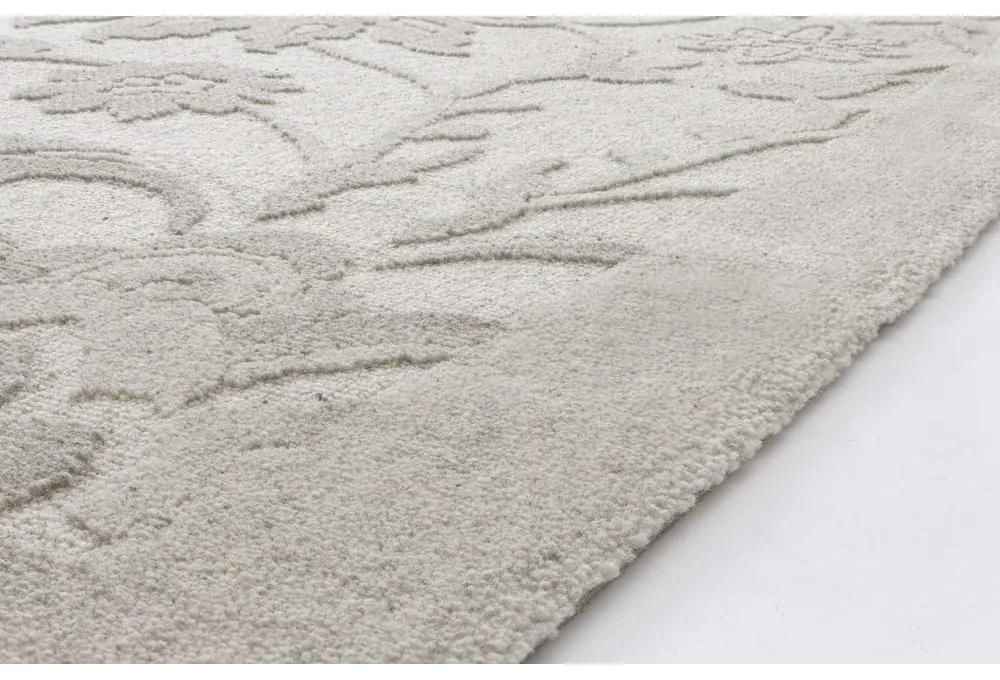 Светлосив вълнен килим 120x180 cm Mirem - Agnella