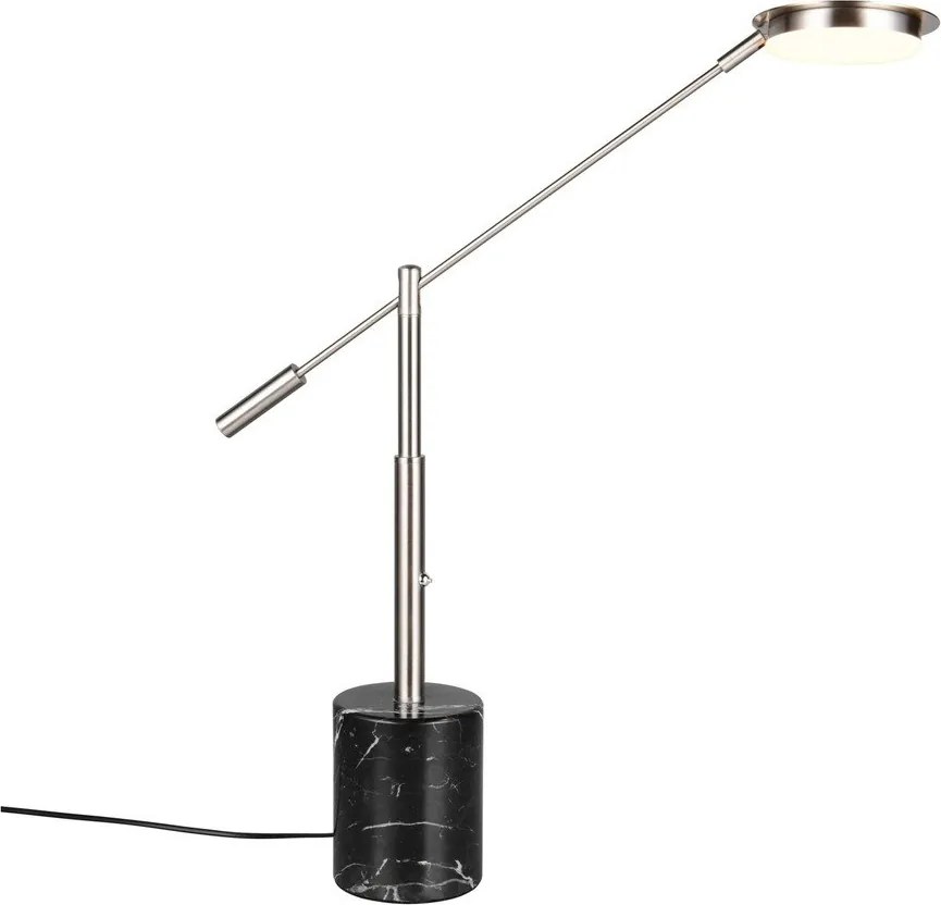 LED настолна лампа в черен и сребрист цвят (височина 65 cm) Fiore – Trio Select