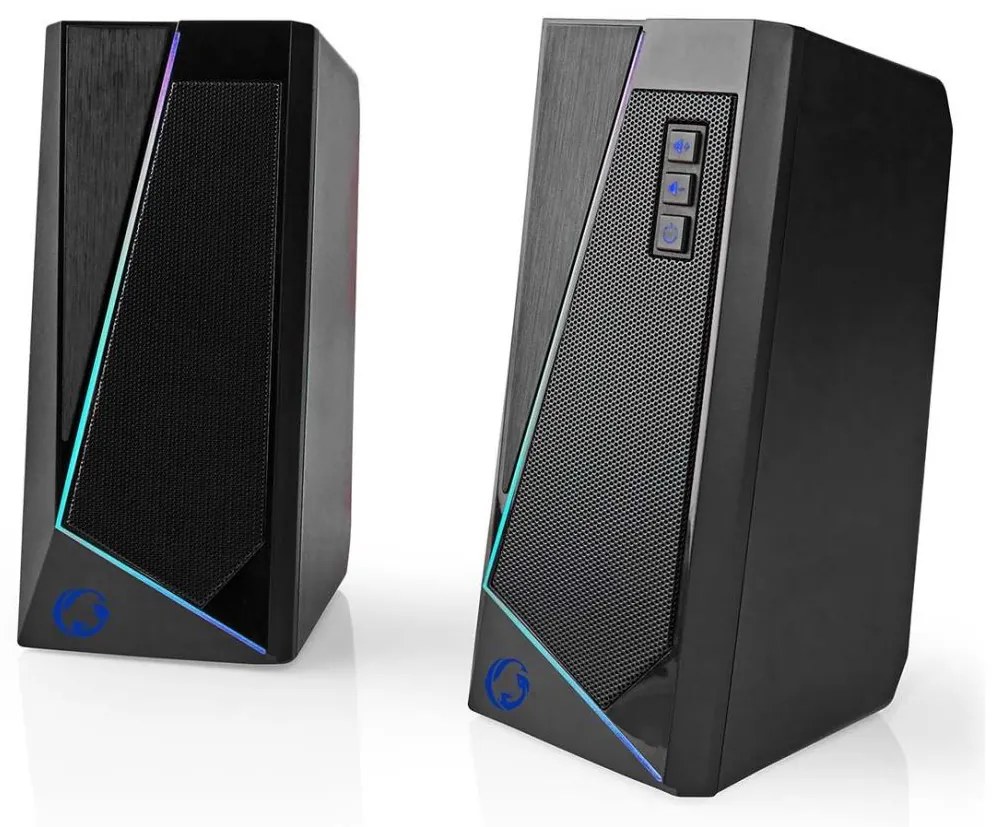 Nedis GSPR31020BK - К-кт 2бр. LED RGB деймърски тонколони 18W/5V