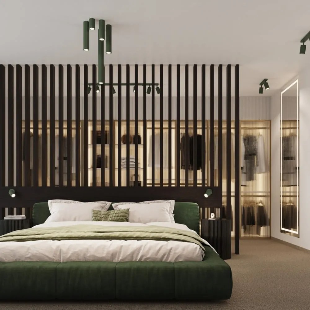 Зелен прожектор 6,5x30 cm Gleam – Sollux