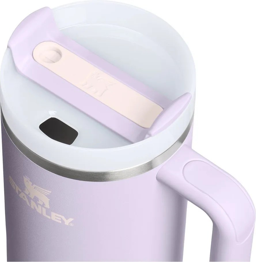 Термос със сламка от неръждаема стомана в цвят лавандула 890 ml Quencher H2.O FlowState™ Tumbler Purple Dust – Stanley