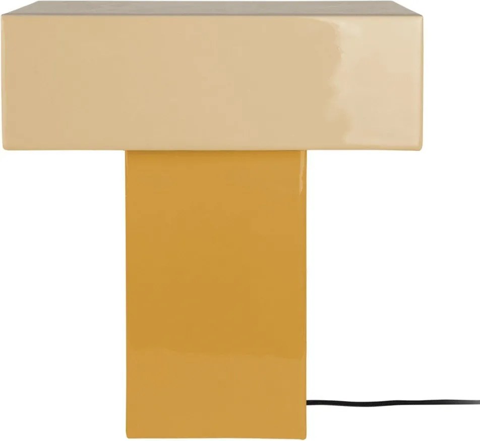 Жълта настолна лампа (височина 35 cm) Grato Recto – Leitmotiv
