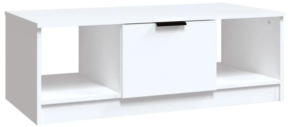 811349 vidaXL Кафе маса, бяла, 102x50x36 см, инженерно дърво