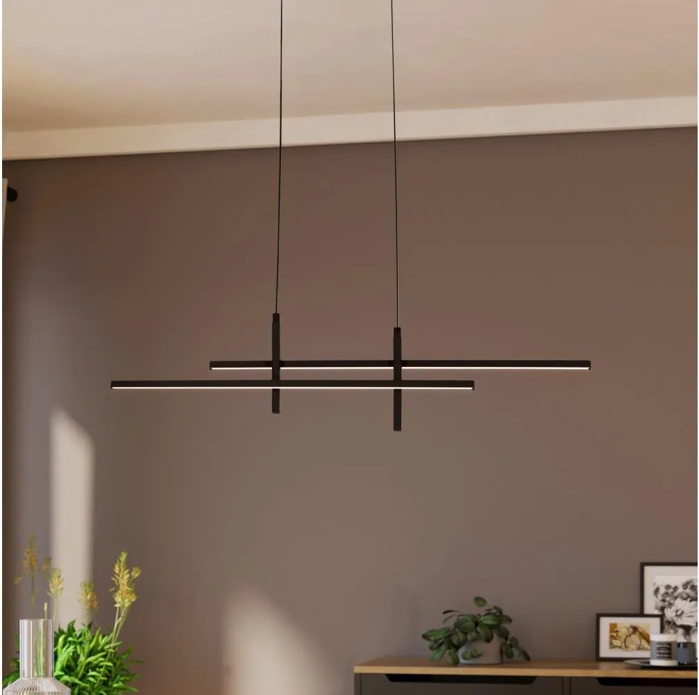 Eglo 901885 - LED полилей на кабел TREPILIANO LED/20W/230V черен