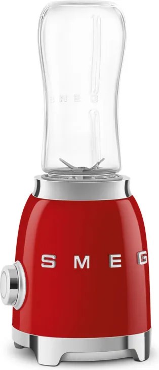 Блендер Smeg PBF01RDEU, 300W, 2x 600 мл, 20000-24000 об/мин, Противоплъзгаща основа, Без BPA, Неръждаема стомана, Червен