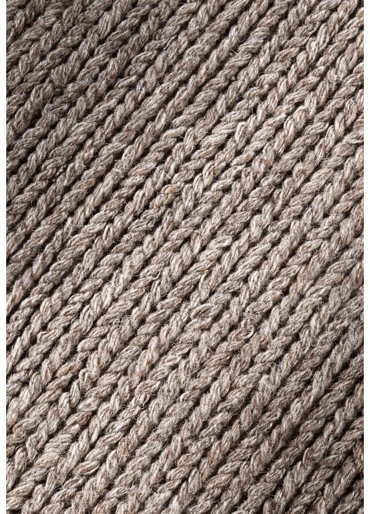 Светлокафяв ръчно изработен вълнен килим 190x280 cm Francois – Villeroy&Boch