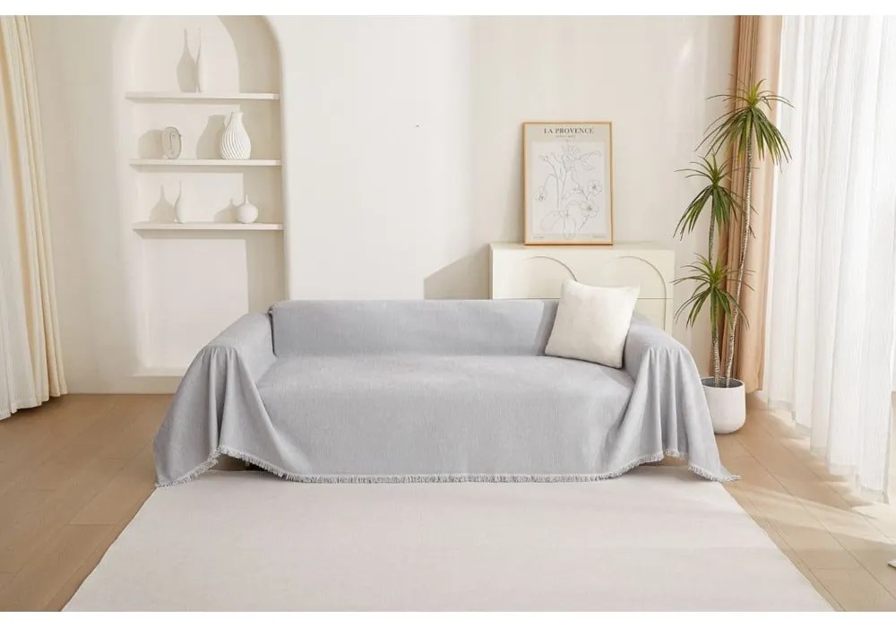 Светлосиво четириместно покривало за диван Talo – Filumi