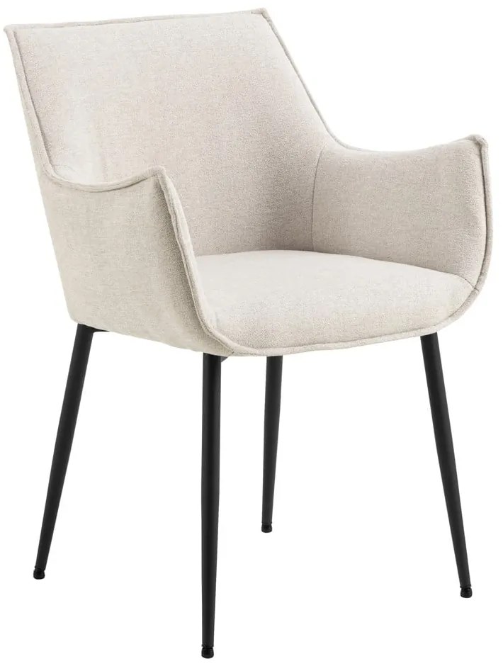 Кремав тапициран трапезен стол Bonita – Actona