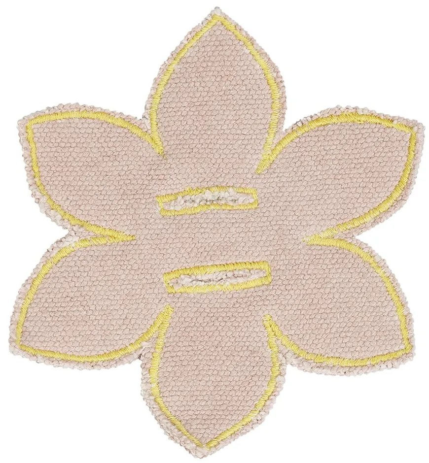 Кремаво памучно детско килимче за игра 120x160 cm Wildflowers – Lorena Canals