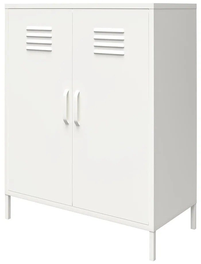 Бяло метално шкафче 40x102x80 cm Mission District – Støraa