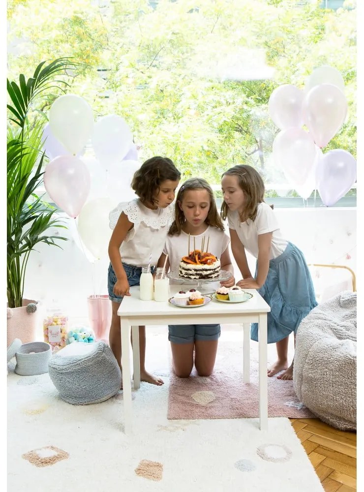 Кремав ръчно изработен памучен детски килим подходящ за пране 140x200 cm Kim – Lorena Canals