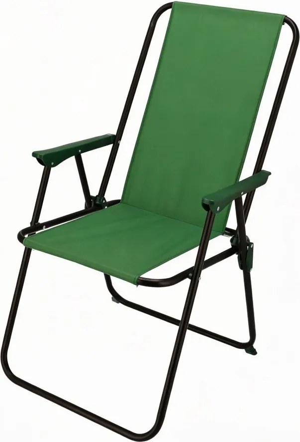 Сгъваем градински стол, къмпинг стол - зелен риболовен стол