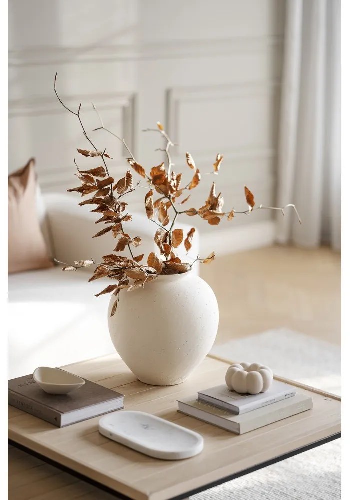 Масичка за кафе с дъбова дървена плоскост в естествен цвят ø 80 cm Deerfield – Rowico