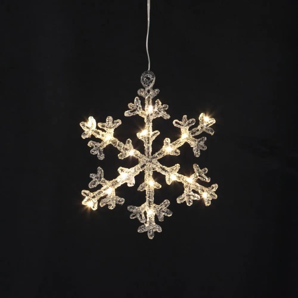 Коледна светлинна украса в комплект от 3 Icy Snowflake - Star Trading