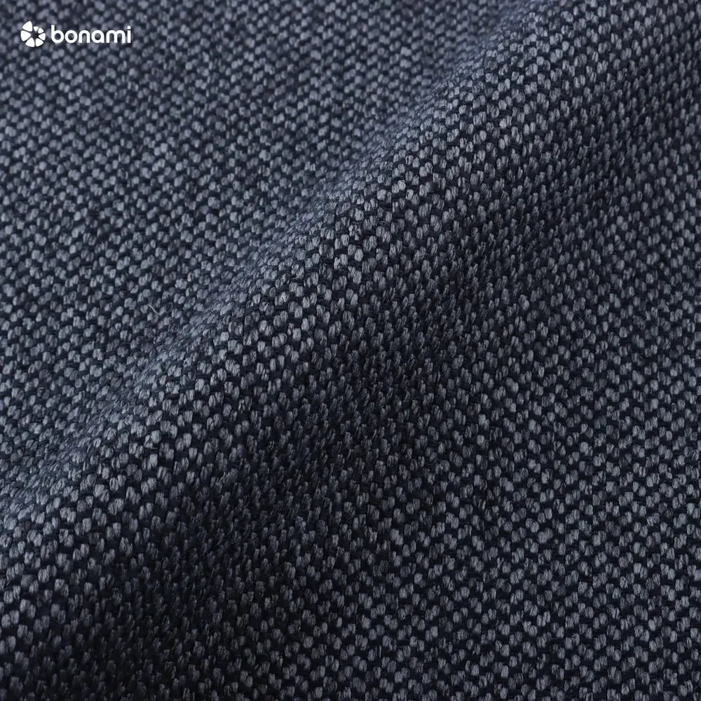 Тъмносиньо тапицирано двойно легло с място за съхранение и решетка 160x200 cm Arendal - Cosmopolitan Design