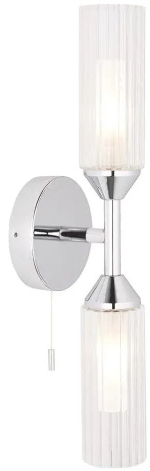 Endon 97172 - Стенно осветително тяло за баня NATORI 2xG9/3W/230V IP44 лъскав хром