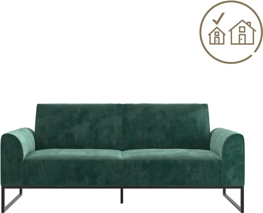 Зелен разтегателен диван 217,2 cm Adley - CosmoLiving by Cosmopolitan