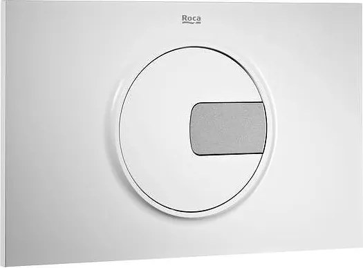 Двоен бутон за вградено казанче хром/бял PL4