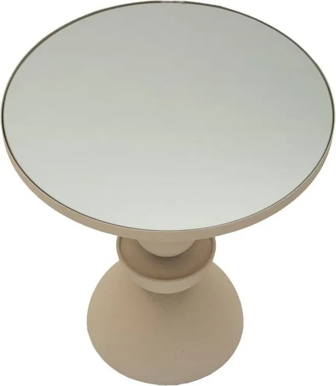 Кръгла странична масичка със стъклен плот ø 40,5 cm Dune – Mauro Ferretti