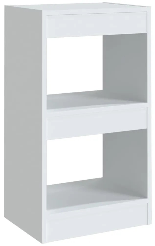 811601 vidaXL Библиотека/разделител за стая, бяла, 40x30x72 см