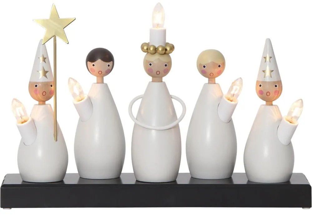 Черно-бял светлинна декорация за контакт Luciakör – Star Trading