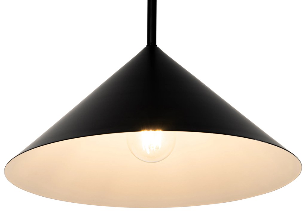 Дизайнерски висящ аплик черен - Triangolo