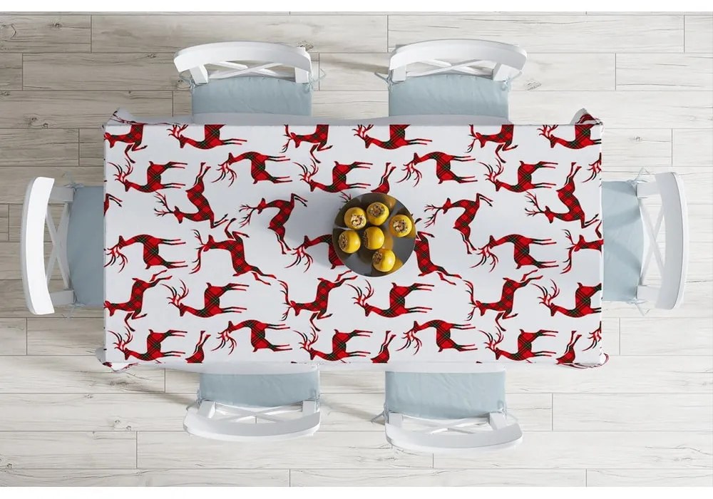 Коледна покривка за маса с памучна смес Тартан, 140 x 180 cm Christmas - Minimalist Cushion Covers