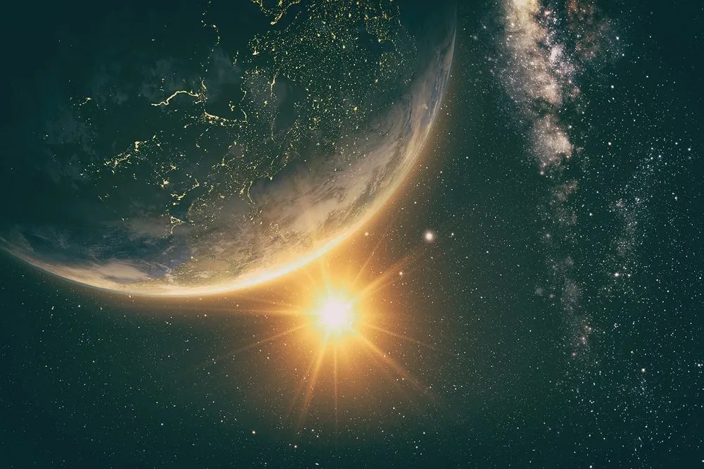 Самозалепващ тапет – Изглед от космоса
