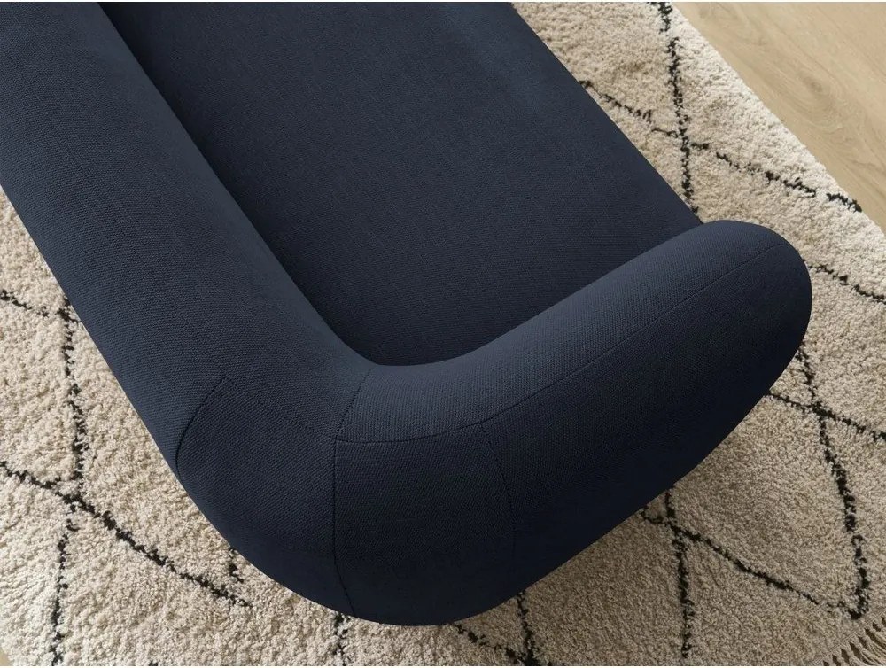 Тъмносин шенилов диван 160 cm Celine – Bobochic Paris