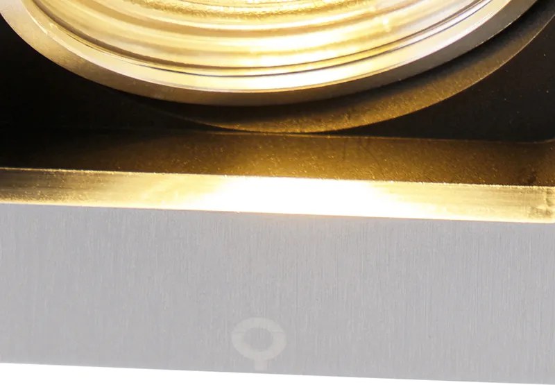 Интелигентен вграден прожектор алуминий вкл. WiFi GU10 с възможност за накланяне - Qure