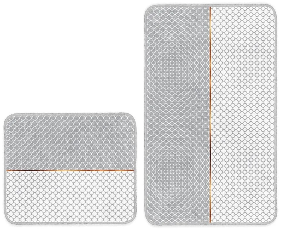 Сиви килими за баня в комплект 2 бр. 60x100 cm – Mila Home