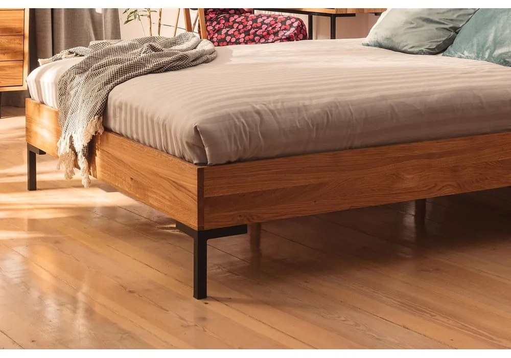 Дъбово двойно легло 160x200 cm Abies 2 - The Beds