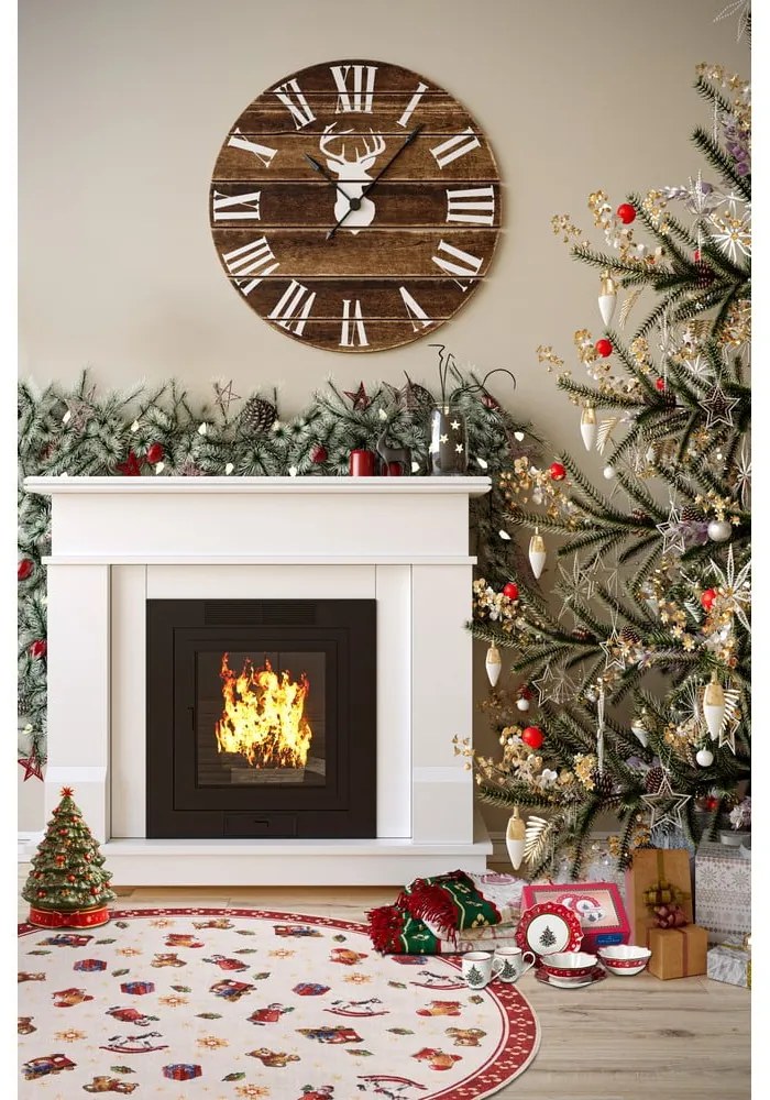 Червен кръгъл килим с коледен мотив ø 150 cm Red Christmas – Villeroy&amp;Boch