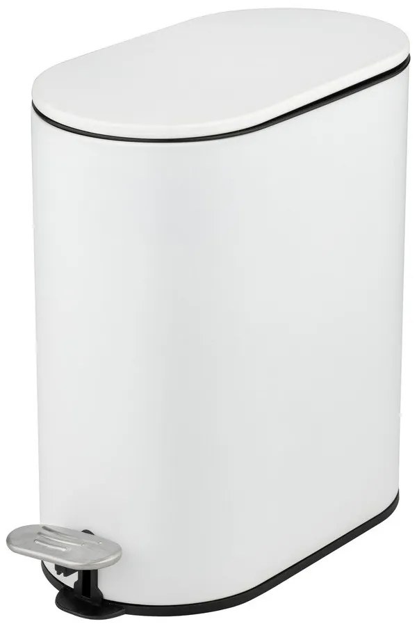 Стоманено кошче за боклук с педал в матово бял цвят 5 l Collungo – Wenko