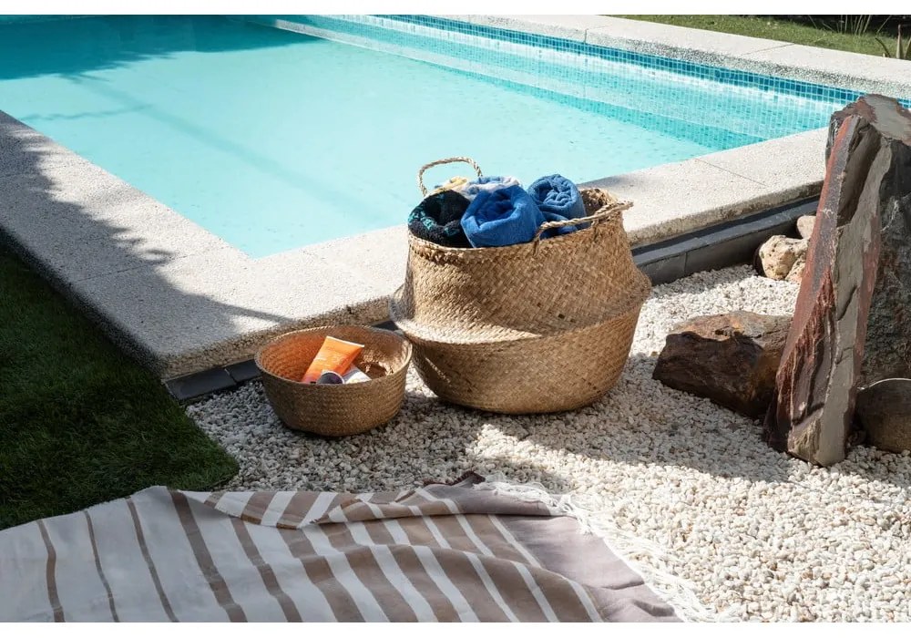 Кошница за съхранение от светла морска трева , ⌀ 36 cm - Compactor