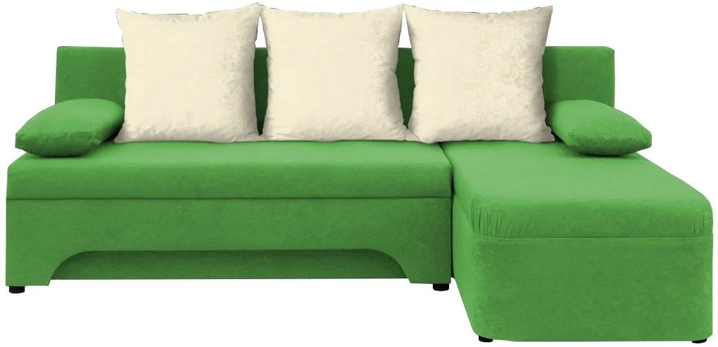 Ъгъл диван Lamor-Green - White