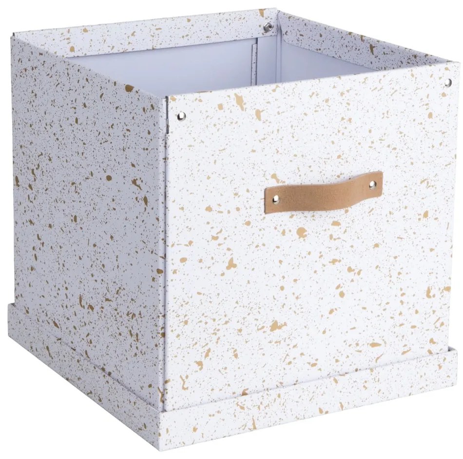 Кутия за съхранение в златисто и бяло Logan - Bigso Box of Sweden