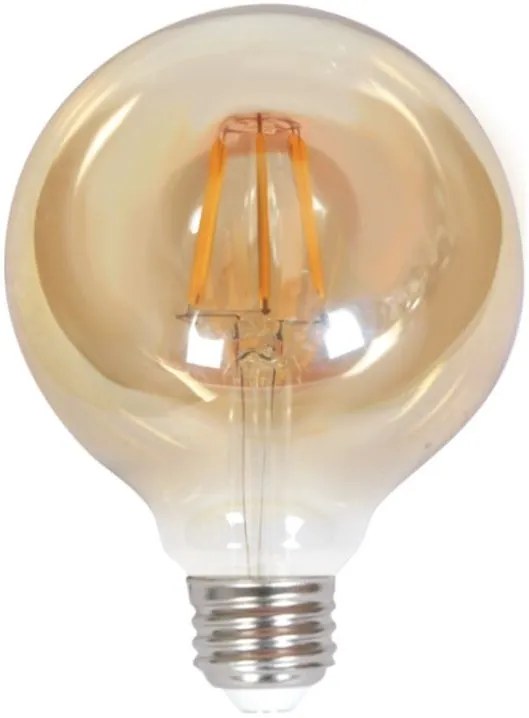 Лампа LED Filament InLight E27 G125 10W 2200K Amber