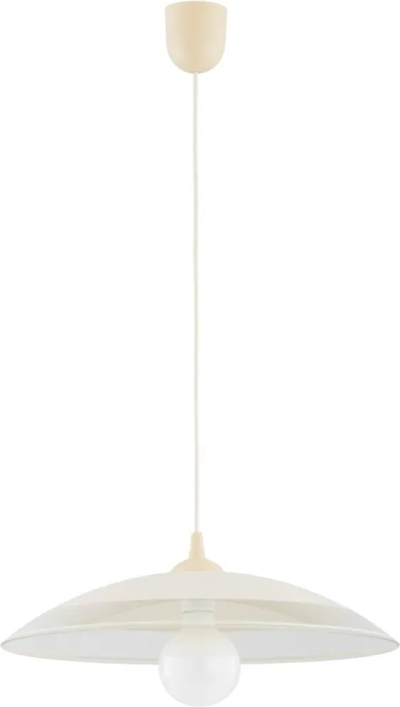 Висяща лампа на кабел SOTI 1xE27/15W/230V, кремава