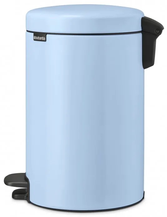 Кош за боклук с педал Brabantia NewIcon 1005532, 12 л, Плавно затваряне, Противоплъзгаща основа, Светлосин