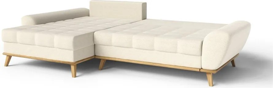 Кремав разтегателен ъглов диван (ляв ъгъл) Balitco – Ropez