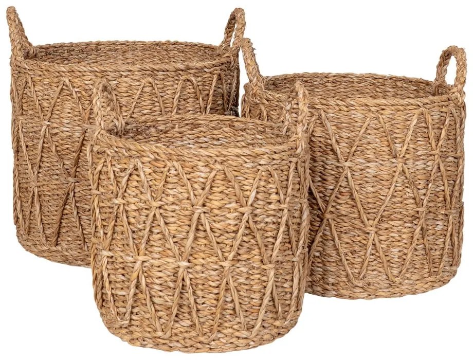 Кошници в комплект 3 бр. от морска трева ø 32x30 cm Krabi – House Nordic