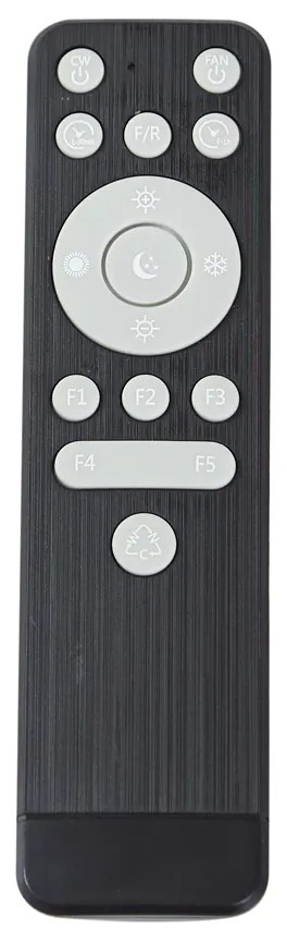 Вентилатор за таван бял 48,5 см с LED димируем в Келвин с дистанционно управление - Clemo