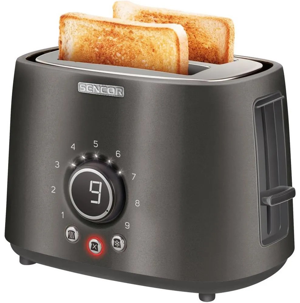 Sencor - Тостер с две гнезда за филийки 1000W/230V антрацит
