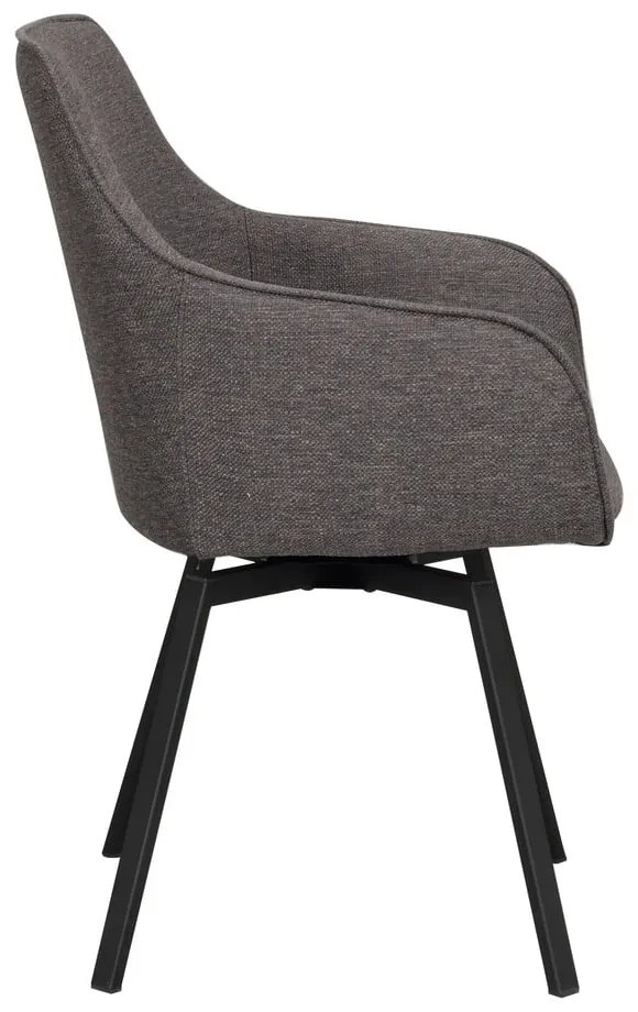 Сиви тапицирани трапезни столове в комплект 2 бр. Alison – Rowico